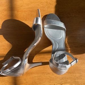 Silver 1-inch High Heels